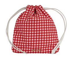 Miu Miu Faille Pouch, Nylon, Red/White, MIT, 3*
